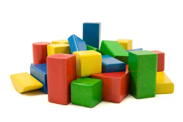 Wooden building blocks — Stock Photo, Image