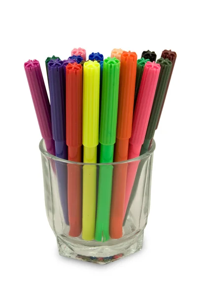 Многоцветные ручки для наконечников — стоковое фото