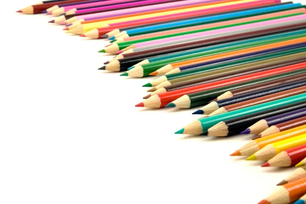 色鉛筆の行 — ストック写真