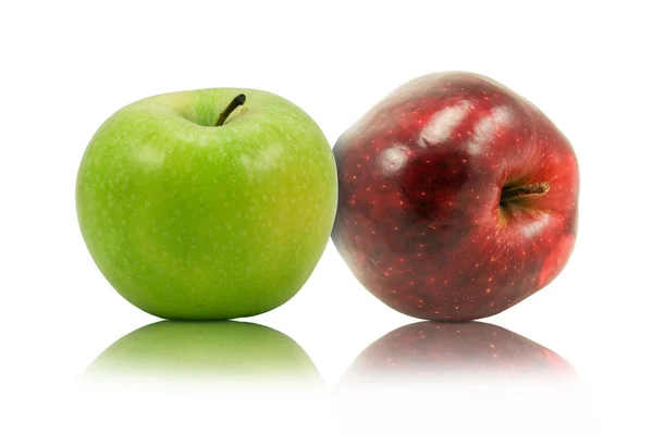 緑と赤のリンゴ — ストック写真