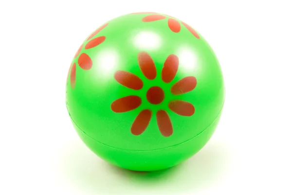 Green rubber ball — Stock Photo, Image