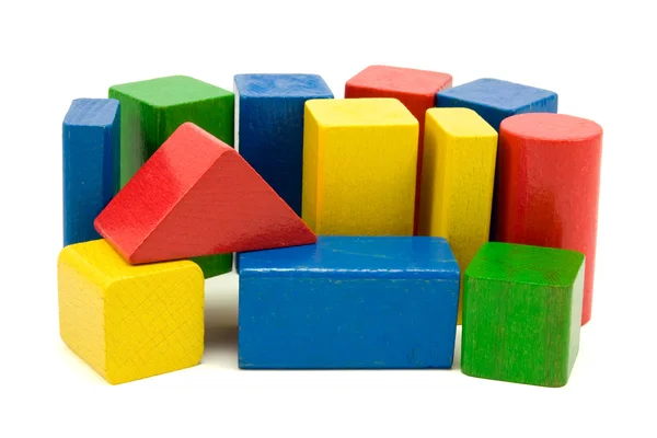 Colored wooden blocks — Stock Photo, Image