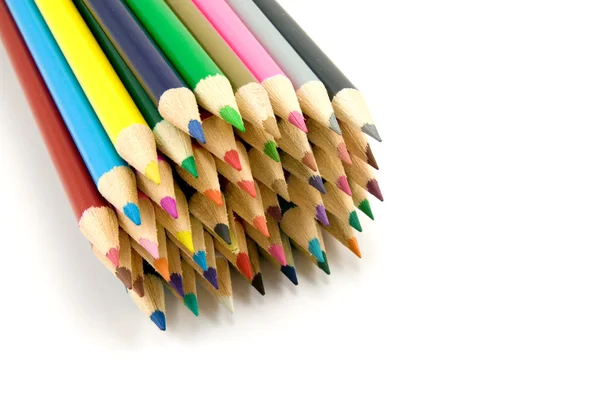 Bunch of colored pencils — Stock Photo, Image