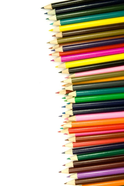 Zestaw kredek kolorowych — Zdjęcie stockowe