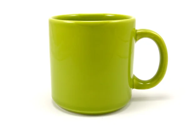 Zielony ceramicznych filiżanka — Zdjęcie stockowe