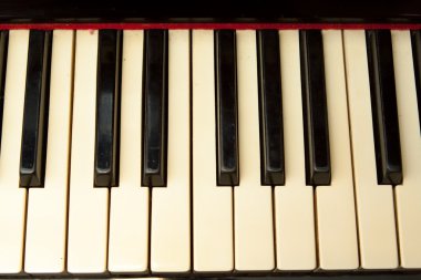 Old piano keys clipart