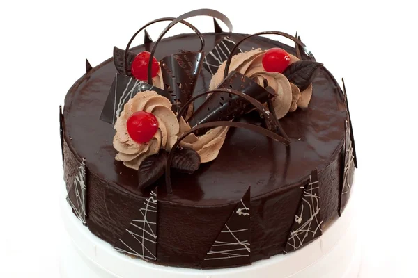 Gâteau cerise au chocolat Images De Stock Libres De Droits