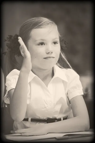 Old style photo from elementary age Royalty Free Stock Photos