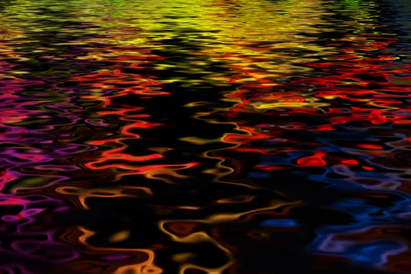 stock image Colour reflexions on water