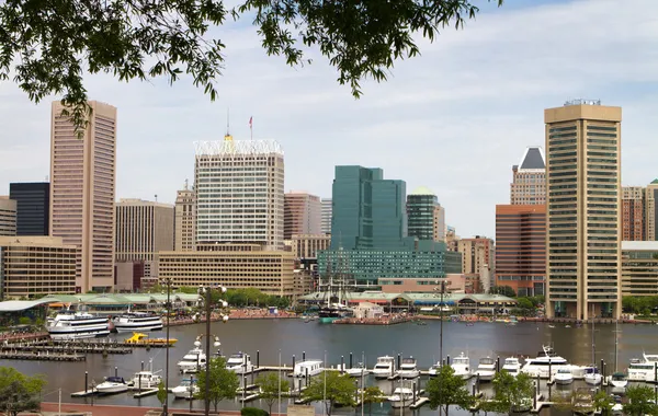 Baltimore city binnenhaven — Stockfoto