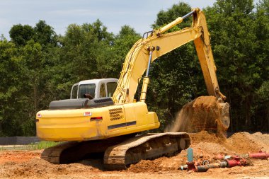 Backhoe Earthmover clipart