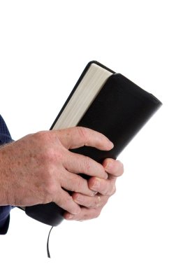 Missionary Holding Bible clipart