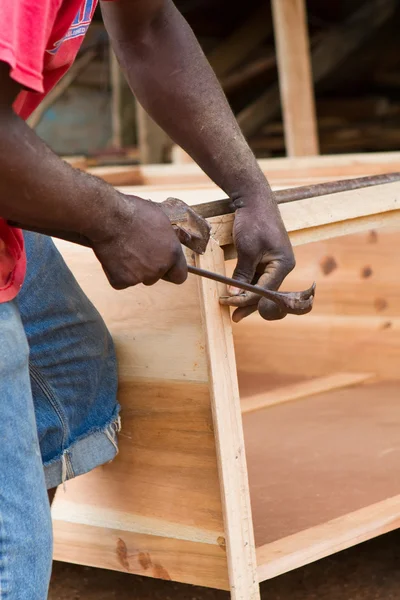 stock image Man Building Cabinet