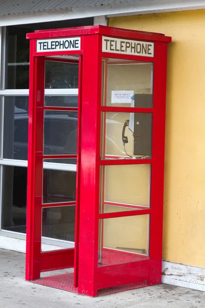Rode telefooncel — Stockfoto