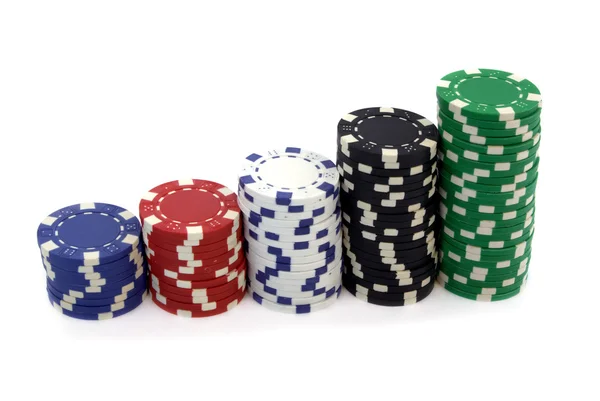 Pokerbrikker – stockfoto