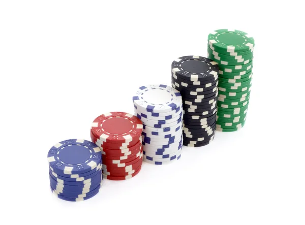Pokerbrikker – stockfoto