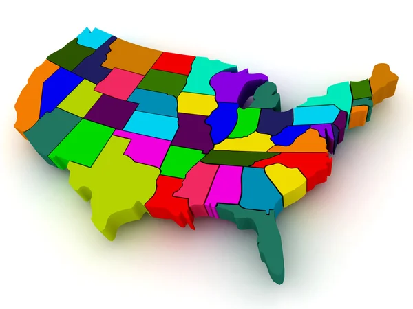 Mapa online de Estados Unidos — Foto de Stock