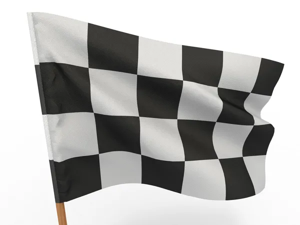 Acabado bandera a cuadros — Foto de Stock