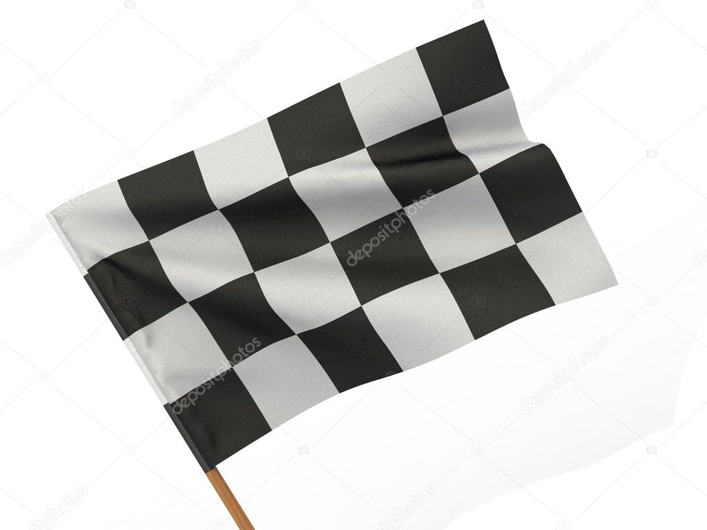 Finishing checkered flag