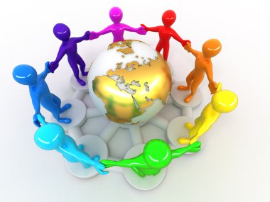 Group of around of earth