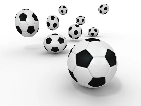 Group of balls. Soccer — Stock Photo, Image
