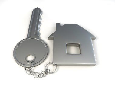 Key with home clipart