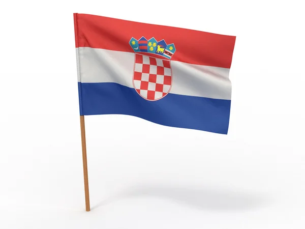 克罗地亚的旗帜 — 图库照片