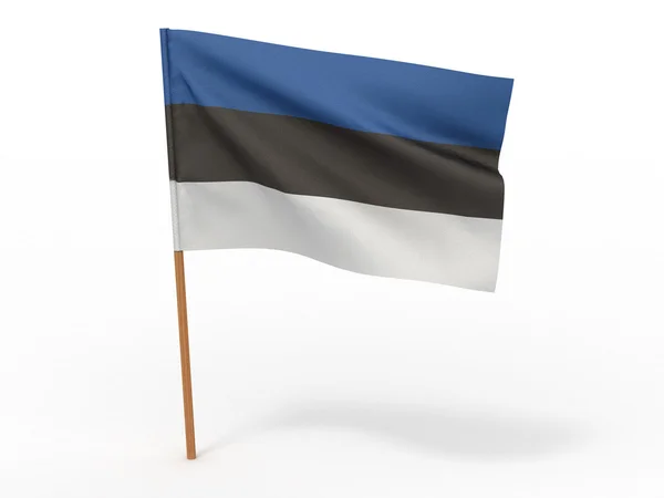 爱沙尼亚的旗子 — 图库照片