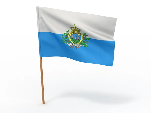 Flaga san marino — Zdjęcie stockowe