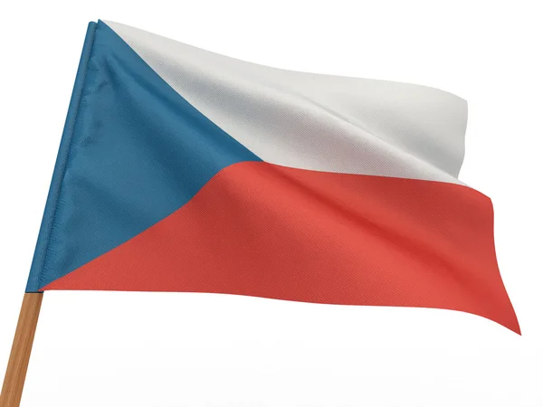 Cseh zászlaja — Stock Fotó