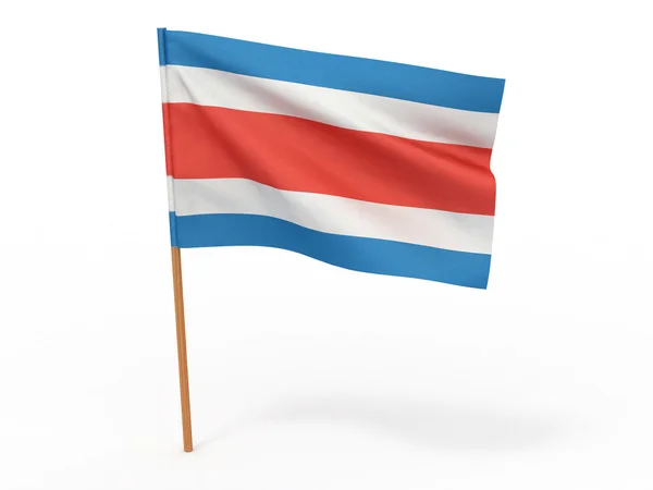 Vlajka Kostarika — Stock fotografie