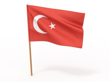 Türkiye'nin bayrak. 3D