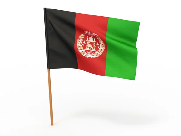 アフガニスタンの旗。3 d — ストック写真