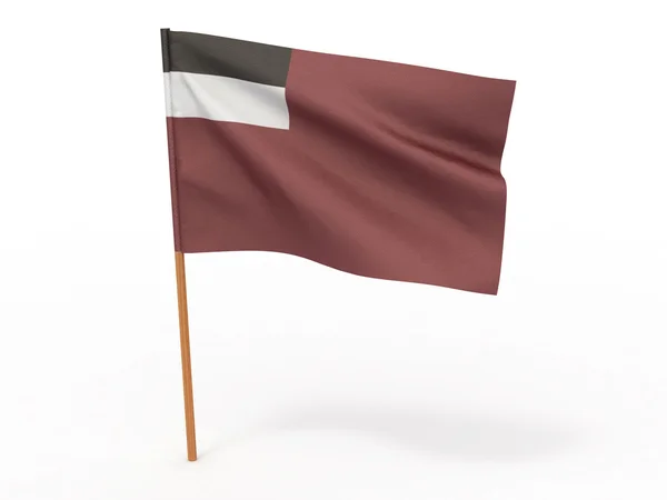 Vlag van Georgië. 3D — Stockfoto