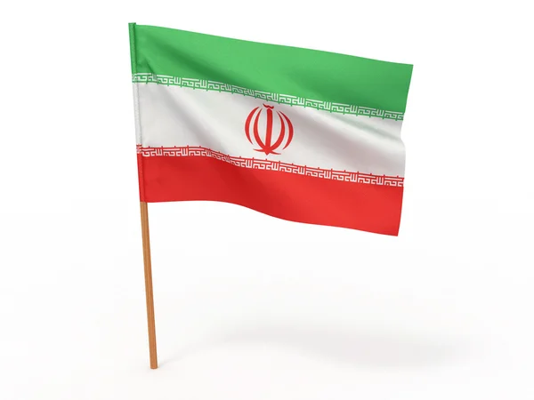 Irán zászlaja. 3D — Stock Fotó
