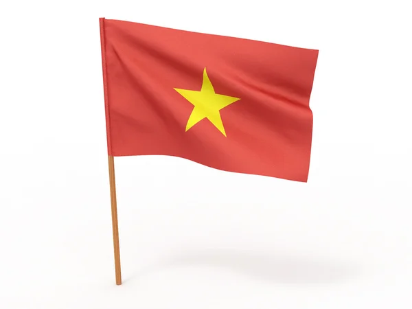 Vlag wapperen in de wind. Vietnam — Stockfoto