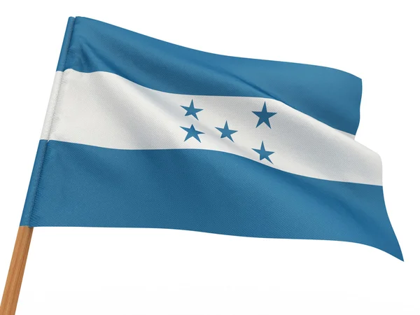 Флаг развевается на ветру. Гондурас — стоковое фото
