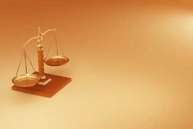 Scale. Symbol of justice clipart