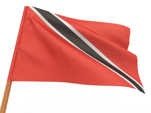 Vlajka vlající ve větru. Trinidad a Tobago — Stock fotografie