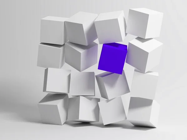 큐브의 벽 — 스톡 사진