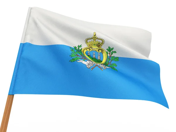 Vlag van san marino — Stockfoto
