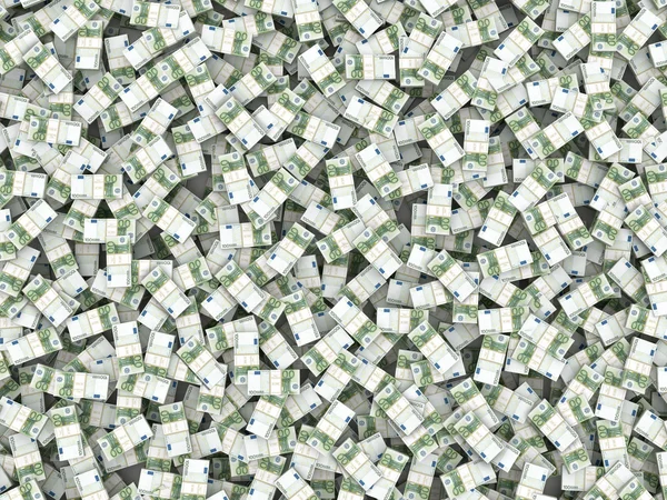 Wealth. Background from packs of euro — Stock Photo, Image