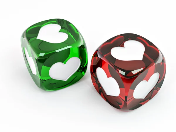 Cubes with heart — Stock Photo, Image