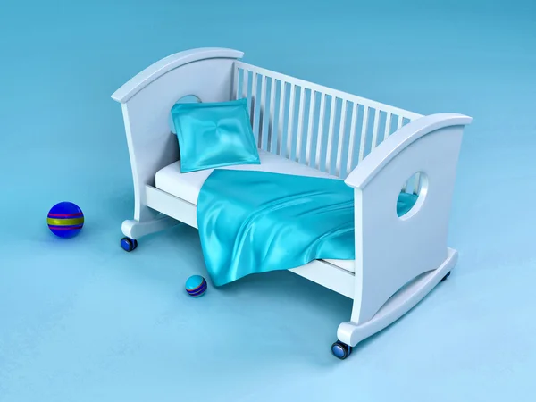 Детская кровать — стоковое фото