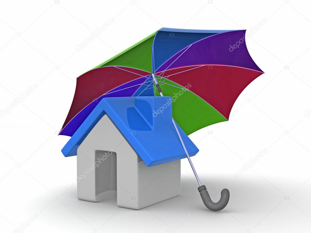 House and Umbrella