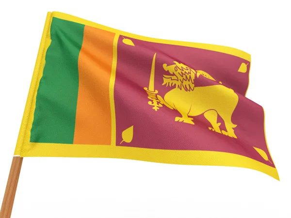 Bandiera sventola nel vento. Sri Lanka . — Foto Stock