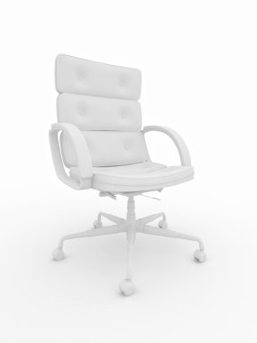 Office armchair on white isolared background clipart