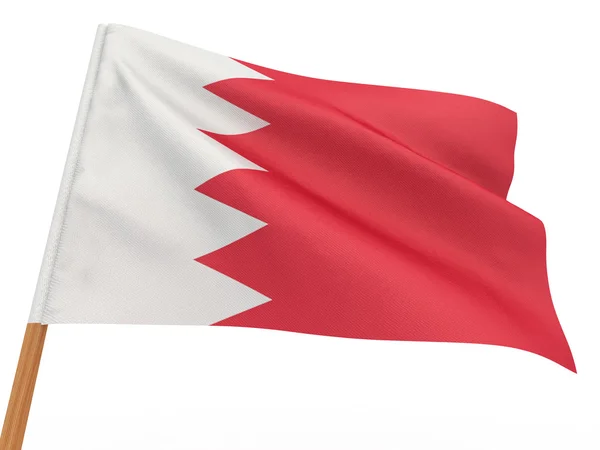 在风中飘扬的旗帜。巴林 — 图库照片