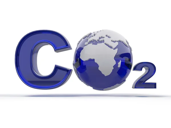 CO2. beyaz izole arka plan formülü — Stok fotoğraf