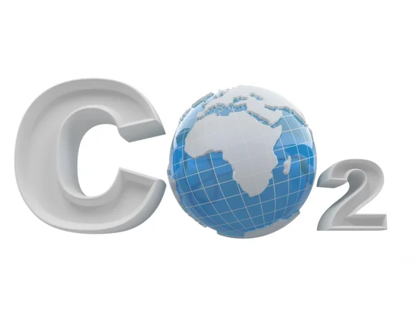 CO2. beyaz izole arka plan formülü — Stok fotoğraf
